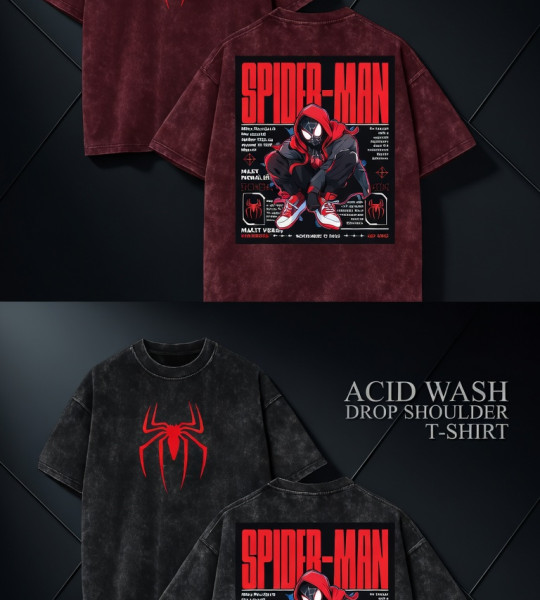 Spider Man Acid Wash T-Shirt